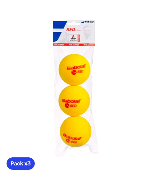 Palla Babolat Soft Foam Red Tennis (Pacchetto X3)
