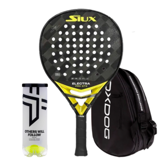 Pacchetto Racchetta da Padel Siux Electra ST3 Stupa + Borsa per Racchette Oxdog Ultra Tour + Palline da padel Oxdog BOOST+