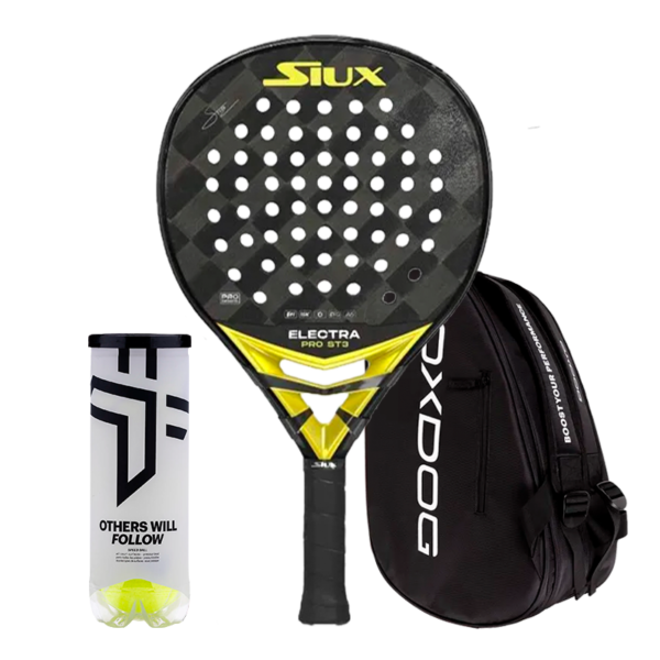 Siux Padel Racket Pack Electra ST3 Stupa + Padel bag Oxdog Ultra Tour + Oxdog Padel Balls BOOST+