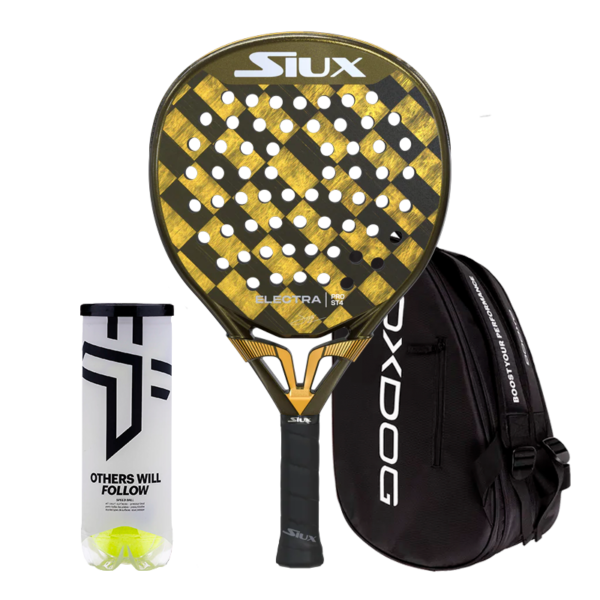 Siux Padel Racket Pack Electra Pro ST4 Franco Stupaczuk 2025 + Padel bag Oxdog Ultra Tour+ Oxdog Padel Balls BOOST+