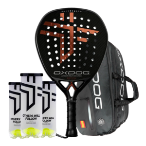 Oxdog Padel Racket Pack Ultimate Tour 2025 + Padel bag Oxdog FEP hyper PRO thermo Padel bag + 3 Ball Tubes Oxdog BOOST+