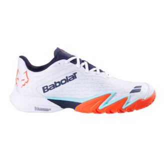 Babolat Padelschuhe Jet Premura 3 Weiß/Orange 2026 J. Lebron