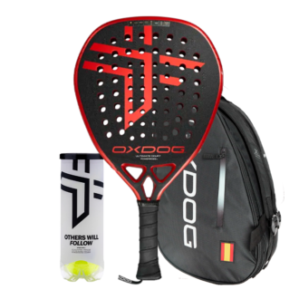 Oxdog Padel Racket Ultimate Court + Padel bag Oxdog FEP ultra tour Padel bag + Padel Ball Can Oxdog BOOST+